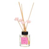 Sevgililer Günü 100 ml Pembe Çiçek Taş Çubuklu Rosewood Oda Kokusu