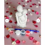 Sevgililer günü Hediyesi Hediyelik Taş Boyama Seti 12 cm