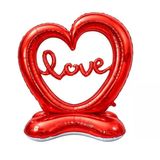Sevgililer Günü Love Kırmızı Kalp Ayaklı Folyo Balon 1 Adet