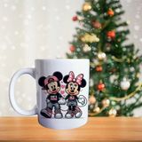 Sevgililer Günü Mickey Mouse Porselen Kupa 638 Beyaz GHSTBSTRKP0670
