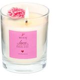 Sevgililer Günü Rosewood Kokulu Vegan Mum (140 Gr) - Ekru