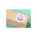 Sevgililer Günü Serisi 1 Etiketi Yuvarlak Mat Çıkartma Valentine's Day Round Sticker 4 Cm (40 Adet)