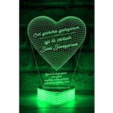 Sevgiliye Hediye 3d Led Lamba