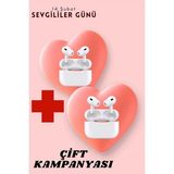 Sevgiliye Hediye Çift Kulaklığı Yeni Nesil Pro Kulaklık Sevgililer Gününe Özel Kampanya - Renkli
