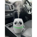 Sevgiliye Hediye Sevimli Panda Tasarımlı USBli Araç ve Ofis Tipi Hava Nemlendirici Buhar Makinesi (Sıcak Beyaz)