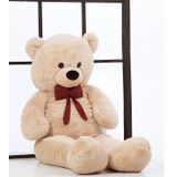 Sevgiliye Özel Hediye - 140 cm Papyonlu Peluş Ayıcık... 140cmAyı (BEJ)