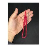 Sevgiliye Özel Hediye Toz Kehribar Tesbih Pembe Renkli Kapsül Kesim 11Mmx8mm H-1572.