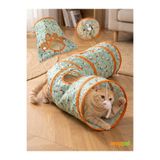 sevgipet SVGPT Hışırtılı Kedi Oyun Tüneli - Pratik Taşıma Çantalı Kedi Oyun Alanı