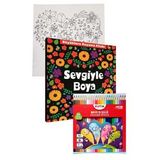 Sevgiyle Boya Buyuklere Boyama Kitabi Fatih 24 Renk Kuru Boya 1 Adet Ema Boyama Kitabi Buyukler Icin Mandala Yaratici Boyama