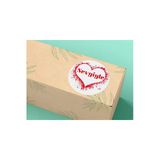 Sevgiyle Sticker With Love Etiketi Red Rosso Yuvarlak Mat Etiket 4 Cm - 40 Adet