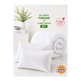 SEVHOME CONCEPT Çift Kişilik Yumuşak Silikon Yorgan+2 Adet Silikon Yastık Set. Soft Kumaş,Hafif ve Makinede yıkanabilir.