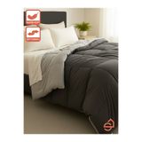 SEVHOME CONCEPT Soft Double Face Boncuk Elyaf Yumuşak Yorgan 180x220 cm Gri-Antrasit