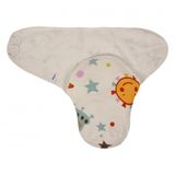 Sevi Bebe ART-306 Uzay Desen Organik Müslin Bebe Kundağı
