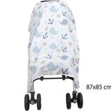 Sevi Bebe ART-315 Pano Baskılı Müslin Bebek Arabası Örtüsü