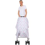 Sevi Bebe ART-42 Yıldız Yağmuru Pembe Müslin Bebek Arabası Örtüsü