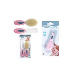 Sevi Bebe Bakım Seti (doğal Fırça Tarak+kavramalı Tırnak Makası) pembe 401505