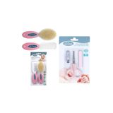 Sevi Bebe Bakım Seti (doğal Fırça Tarak+tırnak Makası Seti) pembe 401-507