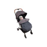 Sevi Bebe Bebe Lüx Bebek Arabası Battaniyesi, 74x55 cm, Gri-Lacivert