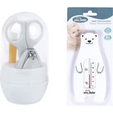 Sevi Bebe Bebek Bakım Seti (Tırnak Makası Seti+Banyo Termometresi) - 1 Yaş ve Üzeri - Beyaz - Eflatun