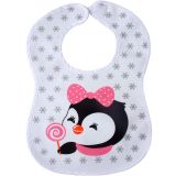 Sevi Bebe Cırtlı Havlu Penguen Mama Önlüğü