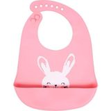 Sevi Bebe Desenli Silikon Mama Önlüğü Art 25-2 - 6 - 12 Ay - Pembe