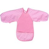 Sevi Bebe Eko Mama Önlüğü Pembe Su Geçirmez Suni Deri 0-2 Yaş İçin Kolay Temizlenebilir
