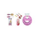 Sevi Bebe Naturel Fırça Tarak +bebek Duş Başlığı+tırnak Bakım Seti pembe 401-111-502gmp