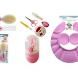 Sevi Bebe Naturel Fırça Tarak +Bebek Duş Başlığı+Tırnak Bakım Seti