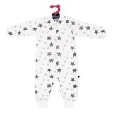 Sevi Bebe Organik Müslin Uyku Tulumu Art-307 Gri Yıldız-Gri Yıldız-1 Yaş