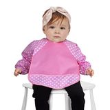 Sevi Bebe Yeni Ekonomik Kollu Mama Önlüğü Pembe - Mommyslab