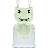 Sevi Bebe Yeşil Banyo Oyuncak Torbası 47X26 cm 114 Sevimli Figür Desenli Güçlü Vantuzlu