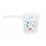 Sevibebe Şeffaf Desenli Bebek Maşrapası 1000 ml, BPA İçermez