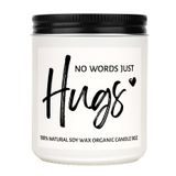 Sevilen Birinin Kaybı İçin Sempati Hediyeleri - Kelime Yok Sadece Mumları Sarar, Doğal Lavanta Kokulu Mum 9 oz, Get Well Soon, Thinking of You Hediyeleri, Kadın Erkek için Yas Hediyesi, Anne için