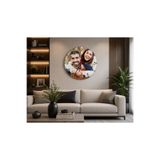 Sevilla Fotoğraf Baskılı 40 cm Ahşap MDF Dekoratif Duvar Saati | Sessiz Akar Mekanizma | Modern Ev ve Ofis Saati