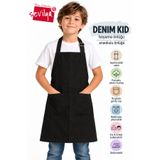 sevilya Denim Kid Denim Kumaş Boyama Önlüğü Resim Önlüğü Anaokulu Önlüğü Çocuk Kot Mutfak Önlüğü