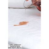 Sevilya Kapitone Fitted Su Geçirmez Sıvı Geçirmez Alez Yatak Koruyucu Yatak Alezi - Beyaz - 90 x 190 cm