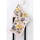 Sevilya Saçaklı Mutfak Havlusu Modeli Baskılı Kadife Mutfak Havlusu 3'lü - Mavi - 40 x 60 cm
