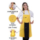 sevilya Star ayar askılı havlulu mutfak önlüğü seti (Havlulu önlük)