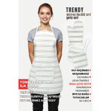 sevilya Trendy 3lü Set Sıvı Su Geçirmez Mutfak Önlüğü Isıya Dayanıklı Fırın Eldiveni Ve Tutacak Çeyiz Seti
