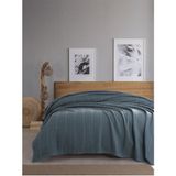 SEVİM %100 Pamuk, Çift Kişilik Waffle Pike 210x230 cm – İndigo - Indigo