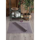 Sevim 2'li Ayak Havlusu Seti - %100 Pamuk - Nefes Alabilen & Doğal Havlu Takımı - 50x70 Cm - Vizon