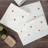 Sevim 2'Li Kalp Nakışlı Bambu Banyo Havlu Seti - Yumuşak & Şık - 2'Li Çeyizlik Havlu Takımı - Tivoli