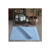 Sevim 2'li Mavi Yumuşak Ayak Havlusu 60x80cm - Yüksek Emici & Çizgili Havlu Modelleri - %100 Pamuk