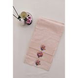 Sevim 3'lü Mutfak Havlu Takımı - Somon Bambu El Havlusu Seti - Ekstra Yumuşak - 30 x 50 cm - Çiçek Bahçesi - Somon Pembe - 3 Adet