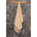 Sevim Bambu Kabartma Bordürlü Banyo Havlusu - Ekstra Yumuşak & Güçlü Su Emici - 70X140 cm - Kapuçino - 70 x 140 cm - Cappuccino