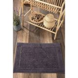 Sevim Damask Desenli Ayak Havlusu 1 Adet - 60x100 cm Yumuşak & Su Emici - %100 Pamuk - Antrasit