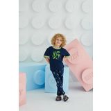 Sevim Erkek Çocuk Kısa Kol Lacivert Pijama Takım C4T6N68 Lacivert 92
