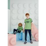 Sevim Erkek Çocuk Kısa Kol Yeşil Pijama Takım C5T6N68 Yeşil 104