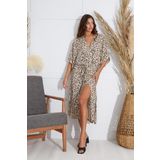 Sevim Kadın Leopar Uzun Kimono C5T1N6O51 Leopar M