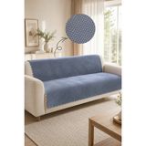 Sevim Kaymaz Taban Peluş Koltuk Örtüsü - Wellsoft Koltuk Örtüsü - 170X210 cm - Gri - 170 x 210 cm
